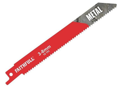 Faithfull S918H Sabre Saw Blade Metal 150mm 10 TPI (Pack of 5) Faithfull - RockBottom Northampton