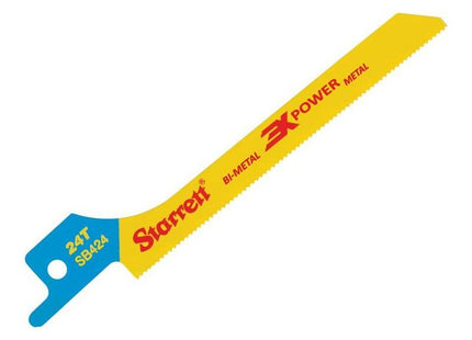 Starrett SB424-5 Bi-Metal Reciprocating Blade, Metal Scroll 100mm 24 TPI (Pack 5) Starrett - RockBottom Nothampton