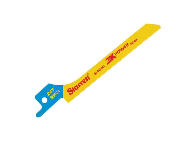 Starrett SB424-5 Bi-Metal Reciprocating Blade, Metal Scroll 100mm 24 TPI (Pack 5) Starrett - RockBottom Nothampton