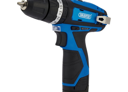 Draper 12V Combi Drill & Impact Driver, 2 x 1.5Ah Batteries, 1 x Fast Charger Draper - Town Tools