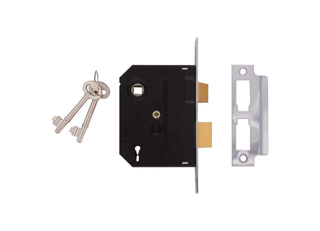 Union 2295 2 Lever Mortice Sashlock Chrome Finish 76mm 3 in Box UNION - RockBottom Northampton