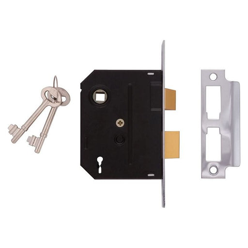 Union 2295 2 Lever Mortice Sashlock Chrome Finish 76mm 3 in Box UNION - RockBottom Northampton