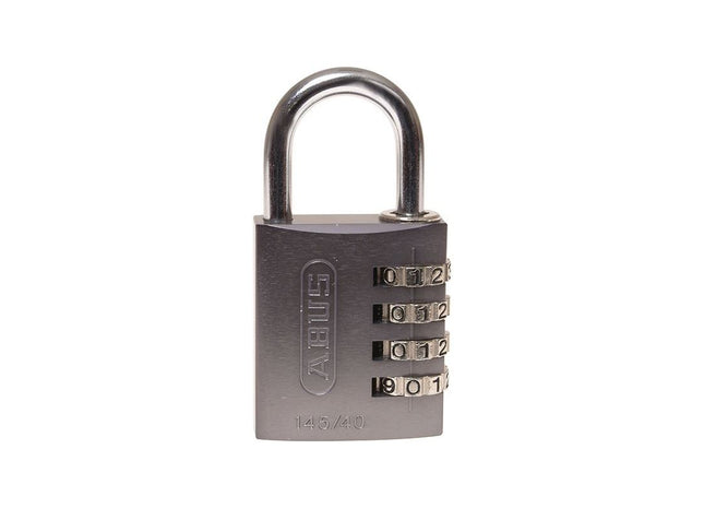 Abus Mechanical 145/40 40mm Aluminium Combination Padlock Titanium 49551 ABUS Mechanical - RockBottom Northampton 