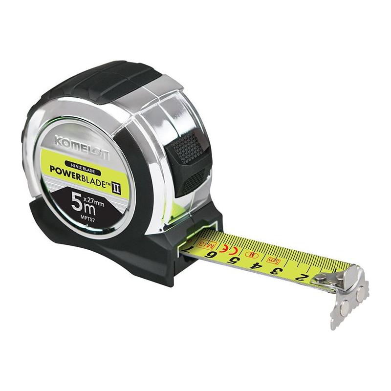 Komelon PowerBlade™ II Pocket Tape 5m (Width 27mm) (Metric only) Komelon - RockBottom Northampton