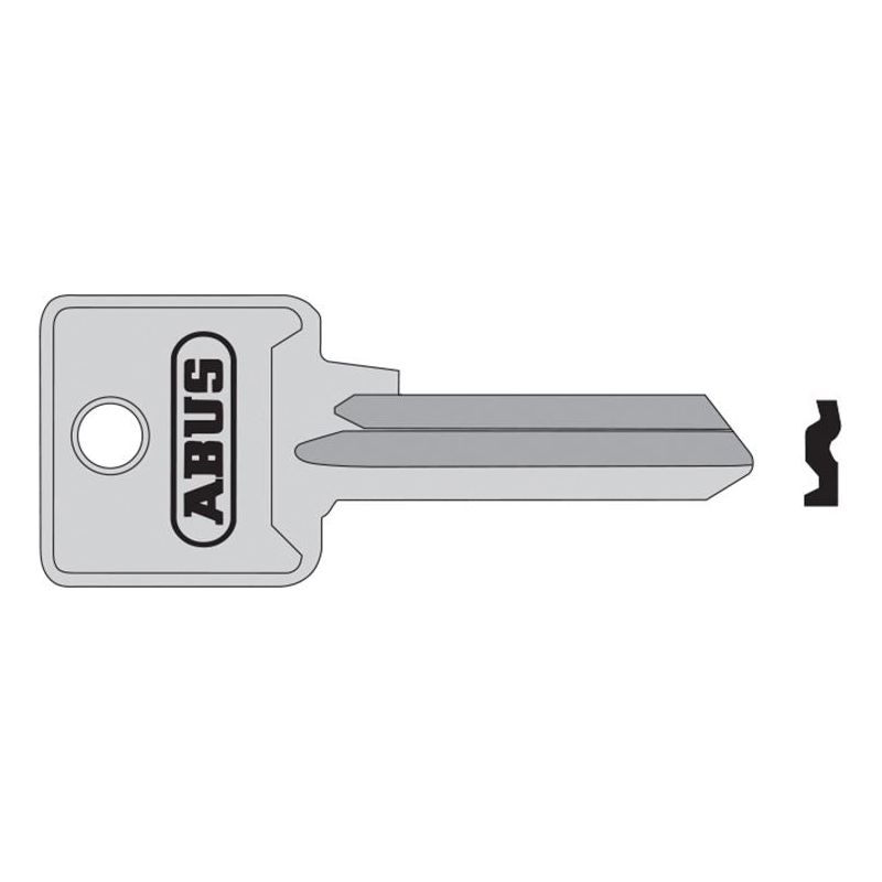 Abus Mechanical 85/40 40mm L Key Blank ABUS Mechanical - RockBottom Northampton 
