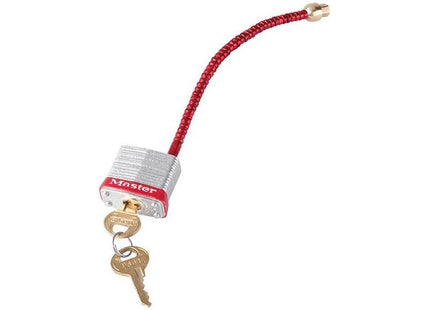 Master Lock Lockout Padlock with Flexible Braided Steel Cable Shackle Master Lock - RockBottom Northampton