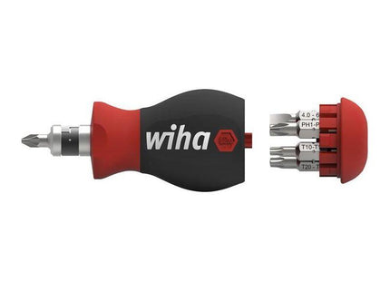Wiha Magnetic SoftFinish® Stubby Screwdriver with Bit Magazine Wiha - RockBottom Northampton