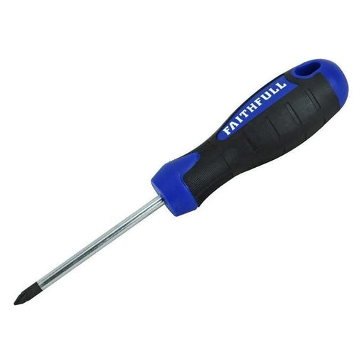 Faithfull Soft Grip Screwdriver Pozidriv Tip PZ1 x 75mm Faithfull - RockBottom Northampton