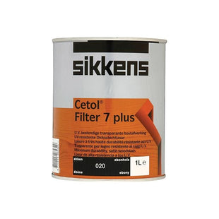 Sikkens Cetol Filter 7 Plus Translucent Woodstain Ebony 1 litre Sikkens - RockBottom Nothampton