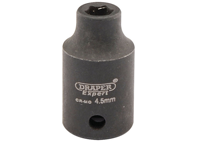 Draper Expert HI-TORQ 6 Point Impact Socket, 1/4" Sq. Dr., 4.5mm Draper - Town Tools 