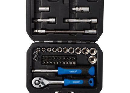 Draper Draper HI-TORQ Metric Socket and Bit Set, 1/4" Sq. Dr. (40 Piece) Draper - Town Tools