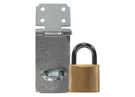 Scan Hasp and Staple 64mm + 40mm Padlock Scan - RockBottom Nothampton