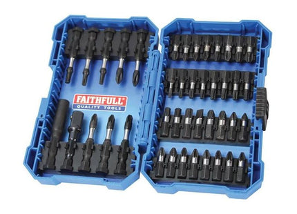 Faithfull Impact Screwdriver Bit Set, 42 Piece Faithfull - RockBottom Northampton