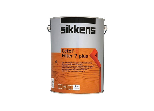 Sikkens Cetol Filter 7 Plus Translucent Woodstain Light Oak 5 litre Sikkens - RockBottom Nothampton