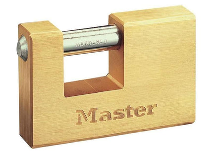 Master Lock Rectangular 76mm Solid Brass Body Shutter Padlock Master Lock - RockBottom Northampton