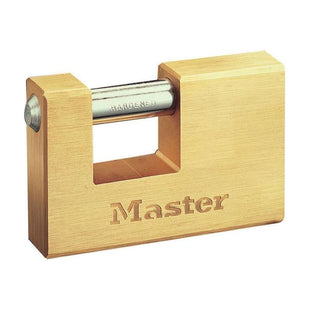 Master Lock Rectangular 76mm Solid Brass Body Shutter Padlock Master Lock - RockBottom Northampton