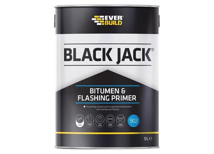Everbuild Sika Black Jack® 902 Bitumen & Flashing Primer 5 litre Everbuild Sika - RockBottom Northamptin