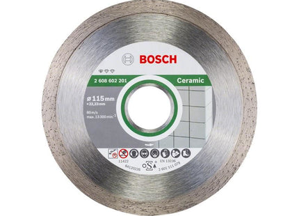 Bosch Powertool Accessories Standard for Ceramic Diamond Cutting Disc 115 x 22.23mm Bosch Powertool Accessories - RockBottom Northampton