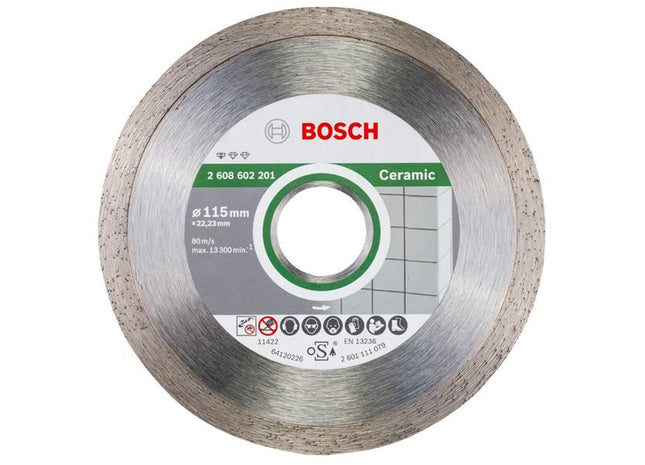 Bosch Powertool Accessories Standard for Ceramic Diamond Cutting Disc 115 x 22.23mm Bosch Powertool Accessories - RockBottom Northampton
