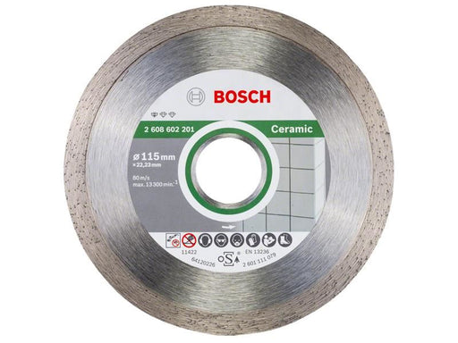 Bosch Powertool Accessories Standard for Ceramic Diamond Cutting Disc 115 x 22.23mm Bosch Powertool Accessories - RockBottom Northampton