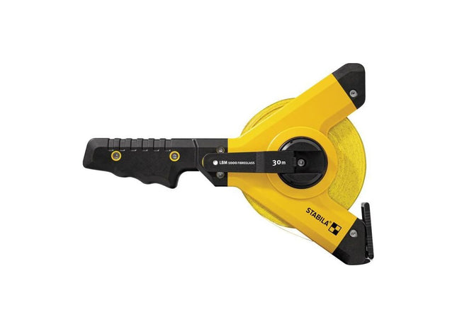 Stabila LBM 1000 Open Fibreglass Tape 30m (Width 13mm) (Metric only) Stabila - RockBottom Nothampton