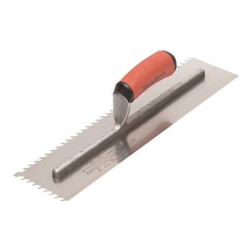 Marshalltown LayFlat 6mm Notch Trowel 16 x 4in Marshalltown - RockBottom Northampton