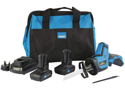 Draper Storm Force 10.8V Power Interchange Reciprocating Saw Kit, 2 x 4.0Ah Batt Draper - Town Tools