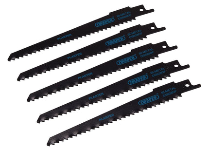 Draper Bi-metal Reciprocating Saw Blades for Plaster Cutting, 150mm, 6tpi (Pack Draper - Town Tools 