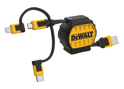 Dewalt Telecoms 3-in-1 Retractable Cable 0.9m (3ft) DEWALT Telecoms - RockBottom Northampton