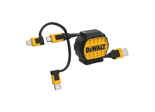 Dewalt Telecoms 3-in-1 Retractable Cable 0.9m (3ft) DEWALT Telecoms - RockBottom Northampton