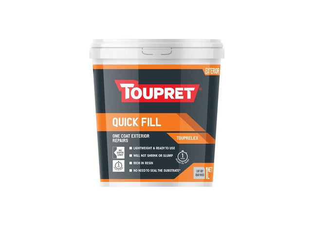 Toupret Quick Fill (Exterior) 1 litre Toupret - RockBottom Northampton