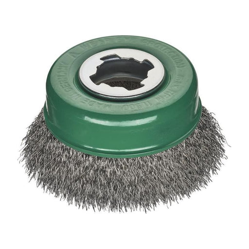Lessmann X-Lock Crimped Stainless Steel Brush 85mm Non Spark Lessmann - RockBottom Northampton