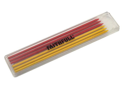 Faithfull Mixed Pencil Marking Refill Pack, 6 Piece Faithfull - RockBottom Northampton