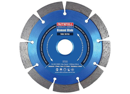 Faithfull Mortar Raking Diamond Blade 115 x 22mm Faithfull - RockBottom Northampton