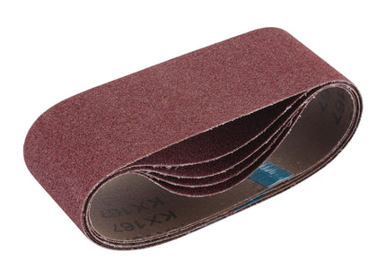 Draper Cloth Sanding Belt, 75 x 457mm, 80 Grit (Pack of 5) 09234 Draper - Town Tools 