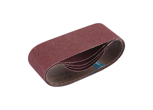 Draper Cloth Sanding Belt, 75 x 457mm, 80 Grit (Pack of 5) 09234 Draper - Town Tools 