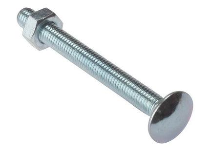 Forgefix Carriage Bolt & Nut ZP M8 x 40mm Bag 10 ForgeFix - RockBottom Northampton