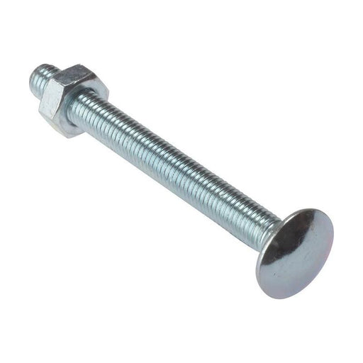 Forgefix Carriage Bolt & Nut ZP M8 x 40mm Bag 10 ForgeFix - RockBottom Northampton