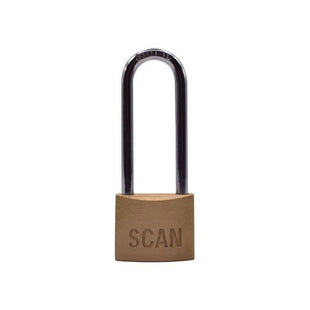 Scan Brass Padlock 40mm Long Shackle Scan - RockBottom Nothampton
