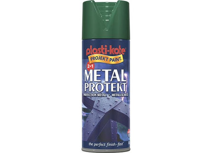 Plastikote Metal Protekt Spray Forest Green 400ml PlastiKote - RockBottom Nothampton