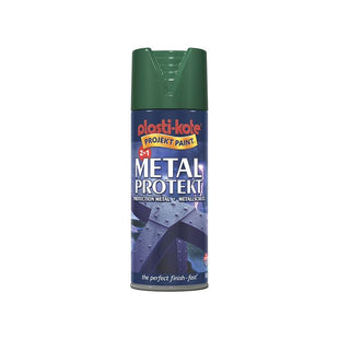 Plastikote Metal Protekt Spray Forest Green 400ml PlastiKote - RockBottom Nothampton
