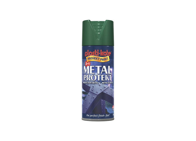 Plastikote Metal Protekt Spray Forest Green 400ml PlastiKote - RockBottom Nothampton
