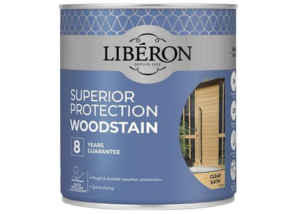 Liberon Superior Protection 8 Year Woodstain Clear Satin 750ml Liberon - RockBottom Northampton