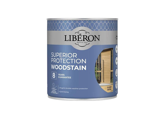 Liberon Superior Protection 8 Year Woodstain Clear Satin 750ml Liberon - RockBottom Northampton