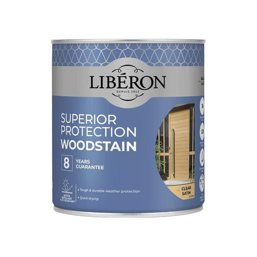 Liberon Superior Protection 8 Year Woodstain Clear Satin 750ml Liberon - RockBottom Northampton