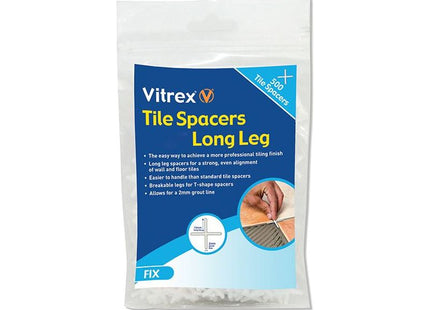 Vitrex Long Leg Spacer 4mm (Pack 500) Vitrex - RockBottom Northampton