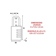 Master Lock Black Finish 40mm 4-Digit Combination Padlock Master Lock - RockBottom Northampton