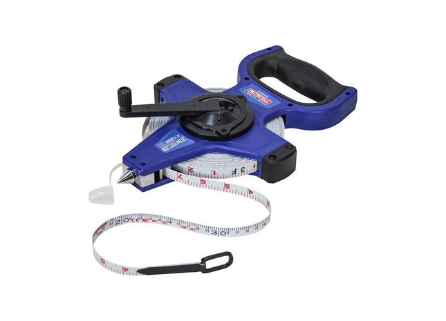 Faithfull Fast Rewind Open Long Tape 30m/100ft (Width 13mm) Faithfull - RockBottom Northampton