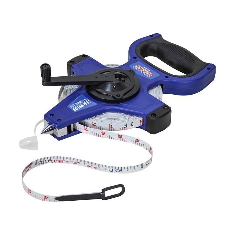 Faithfull Fast Rewind Open Long Tape 30m/100ft (Width 13mm) Faithfull - RockBottom Northampton