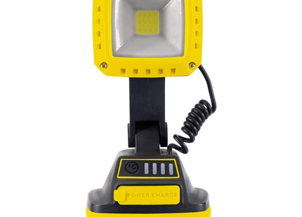 Draper COB LED Rechargeable Worklight, 10W, 1,000 Lumens, Yellow, 4 x 2.2Ah Batt Draper - Town Tools 